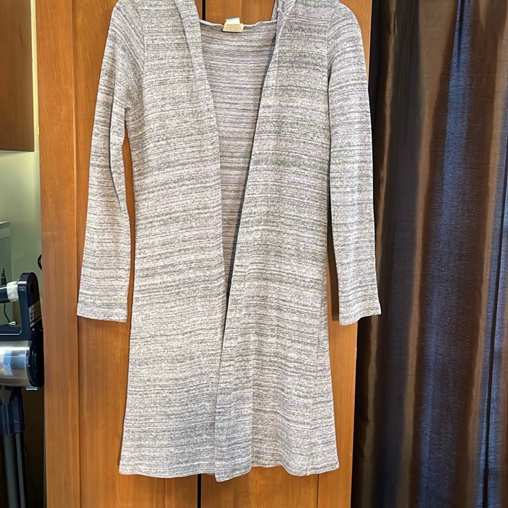 Tilt long sweater with hood. Size small.